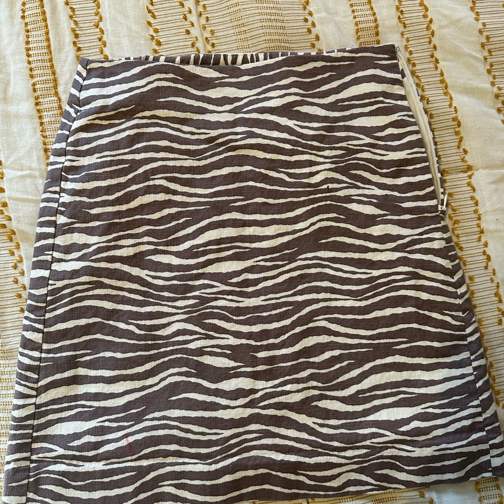 LOFT zebra print pencil skirt